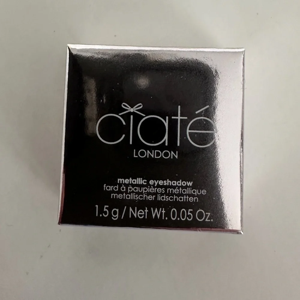 NIB Ciaté London Metallic Eyeshadow in Peach Party Quiet Luxury Minimalist